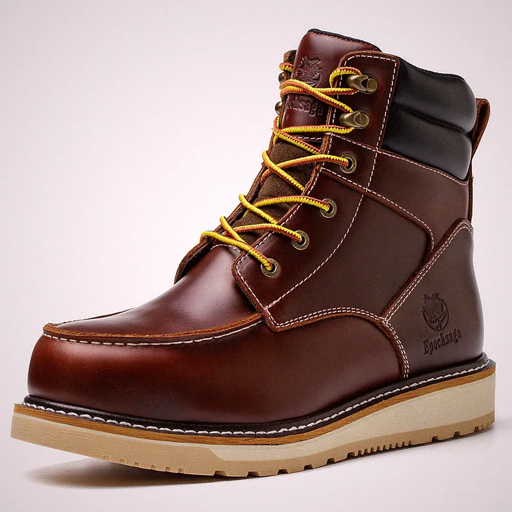 Wasserdichte Weiche Moc Toe Mode Industiral&Construction Work Stiefel 6'' Bra...