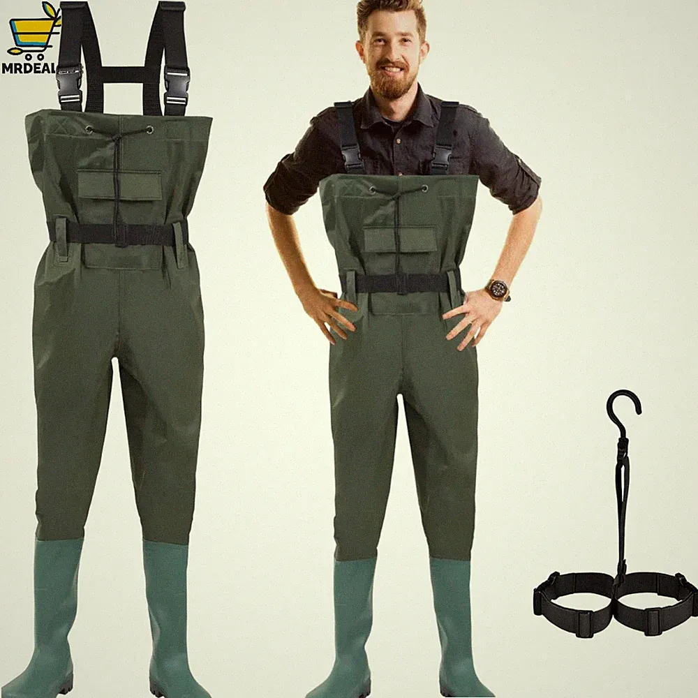 Wathose Angelhose Gummi Gummistiefel Angeln Jagd Arbeit