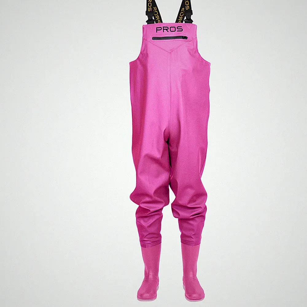 Wathose Damen zum Angeln Rosa Hose Mit Gummistiefeln Gartenarbeit Leicht KOMFORT