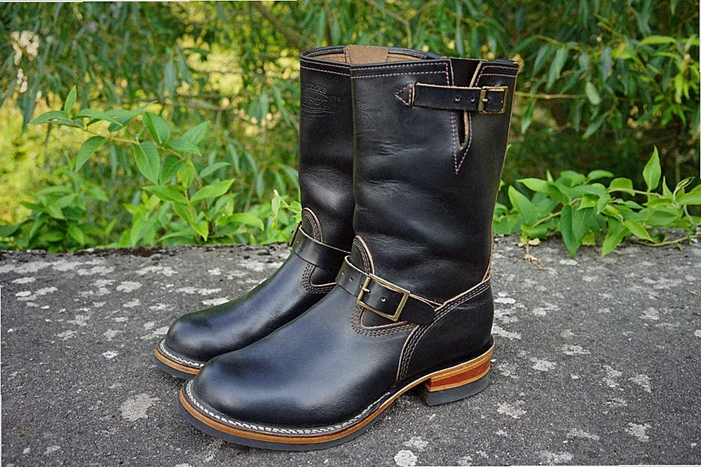 Wesco Custom Boss Engineer Boots 9 1/2 D WE-CXL7710705-BLK Schwarz Iron Heart