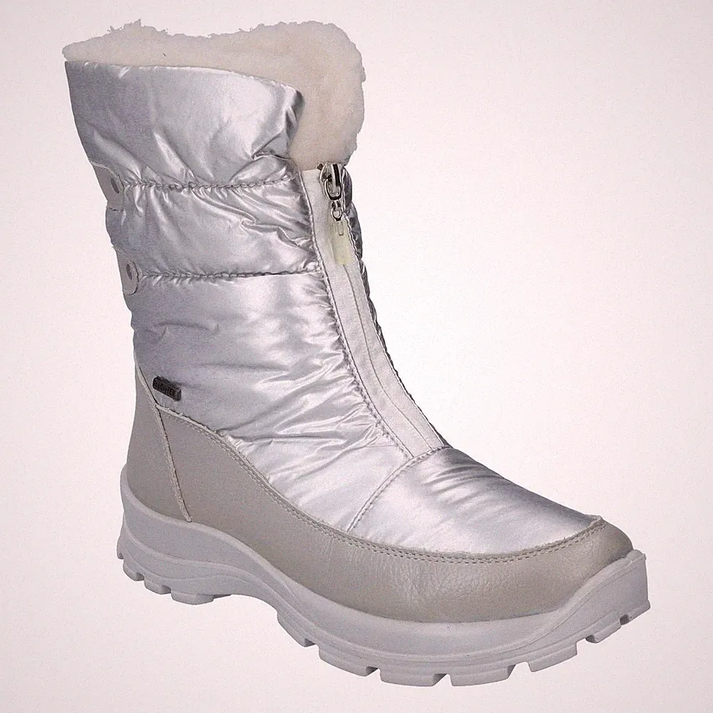 Westland Schneeboot Grenoble 03 Silber Wasserdich Boot Stiefelette Winterstiefel