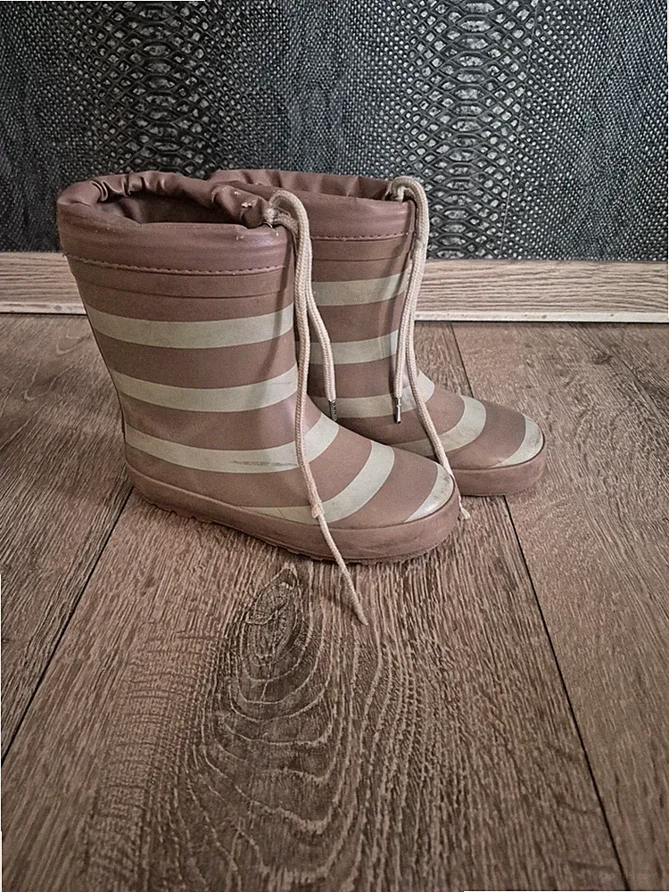 Wheat Gummistiefel Thermo warm Gr. 31 Mädchen Winter Bordeaux gestreift