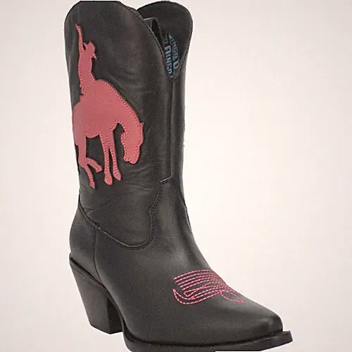 Wildleder Stiefel Western Dingo Boots DI945 Black