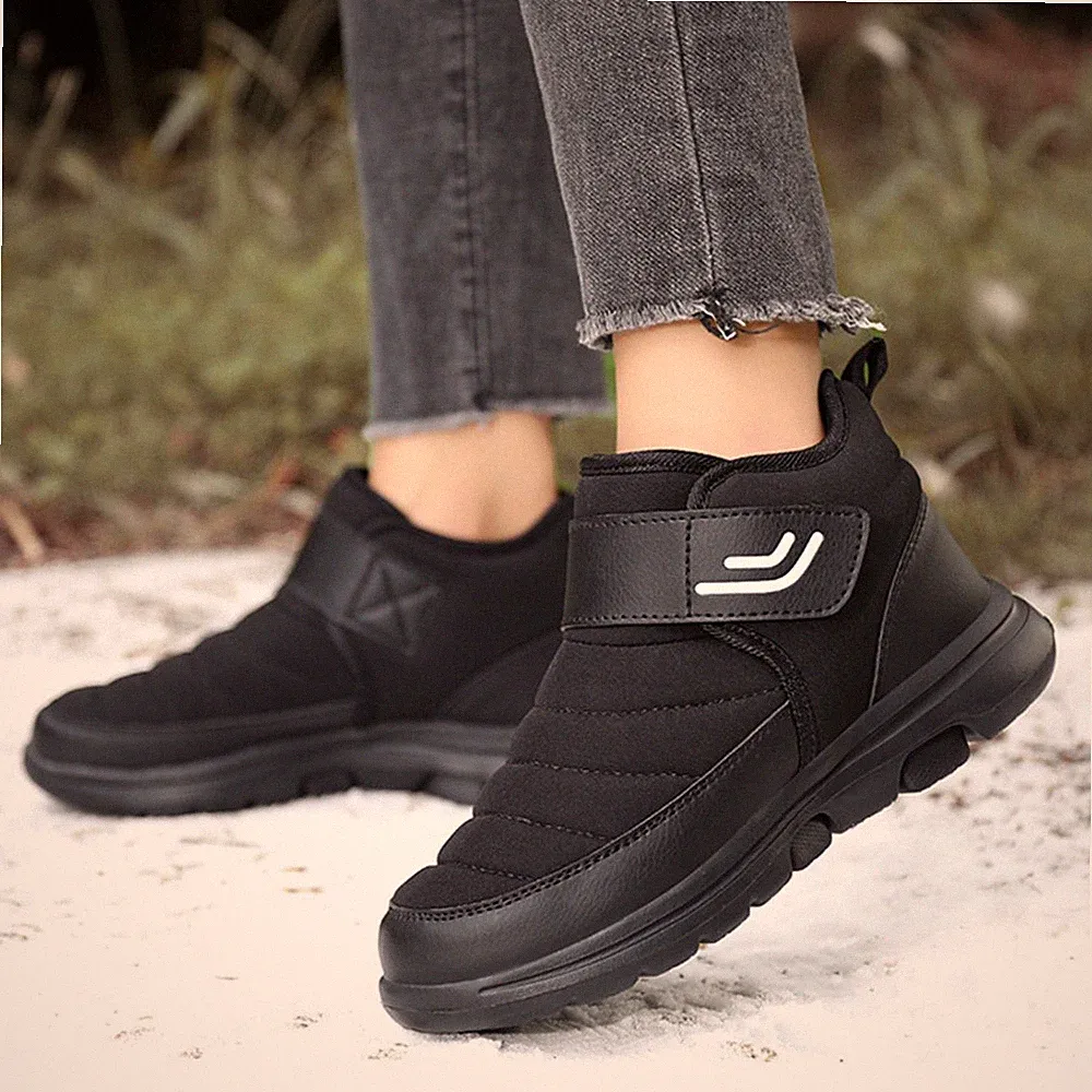 Winter Barfußschuhe Warm Gefüttert Winterschuhe Schneestiefel für Herren Damen
