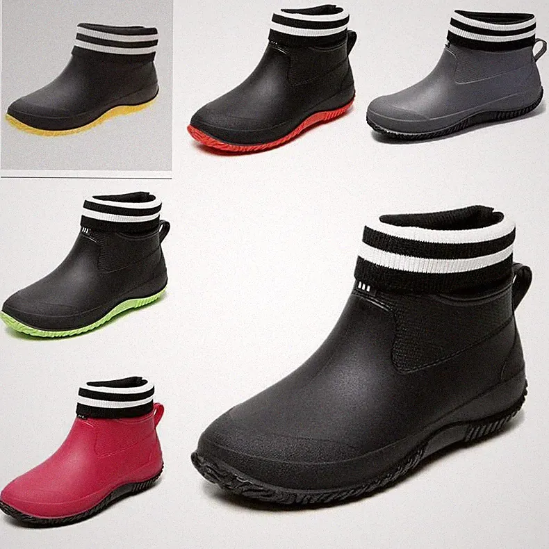Winter Herren Damen Fell Gefüttert Wasserdicht Gummistiefel Warm Regenstiefel