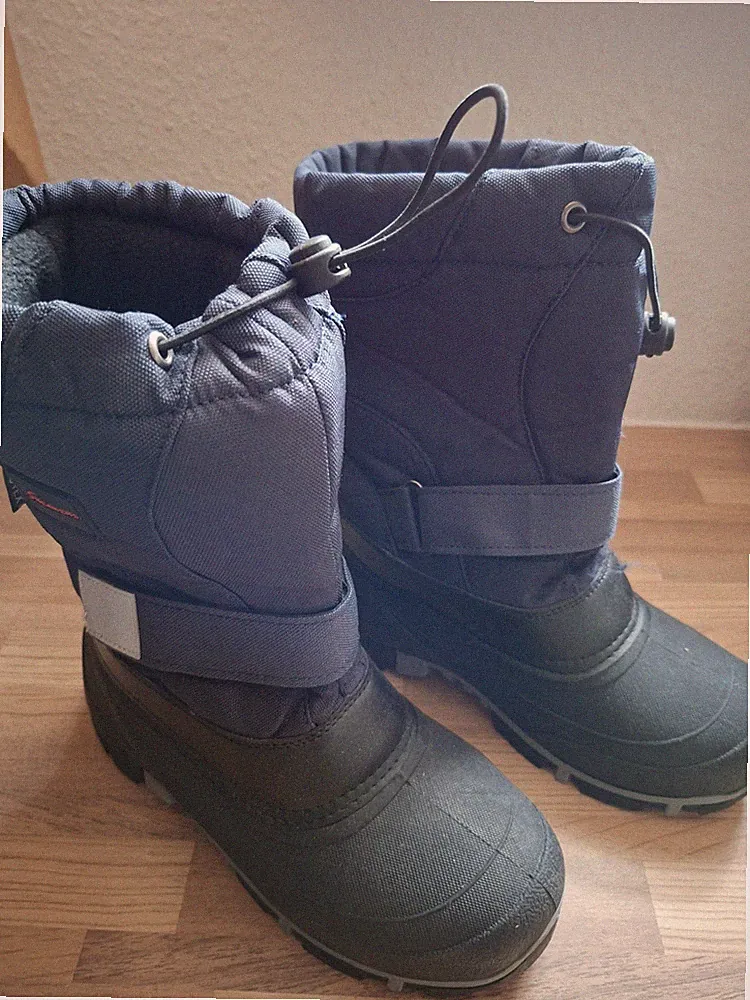 Winter Schneestiefel Jugendliche EU 37 Blau/Schwarz reflektierend