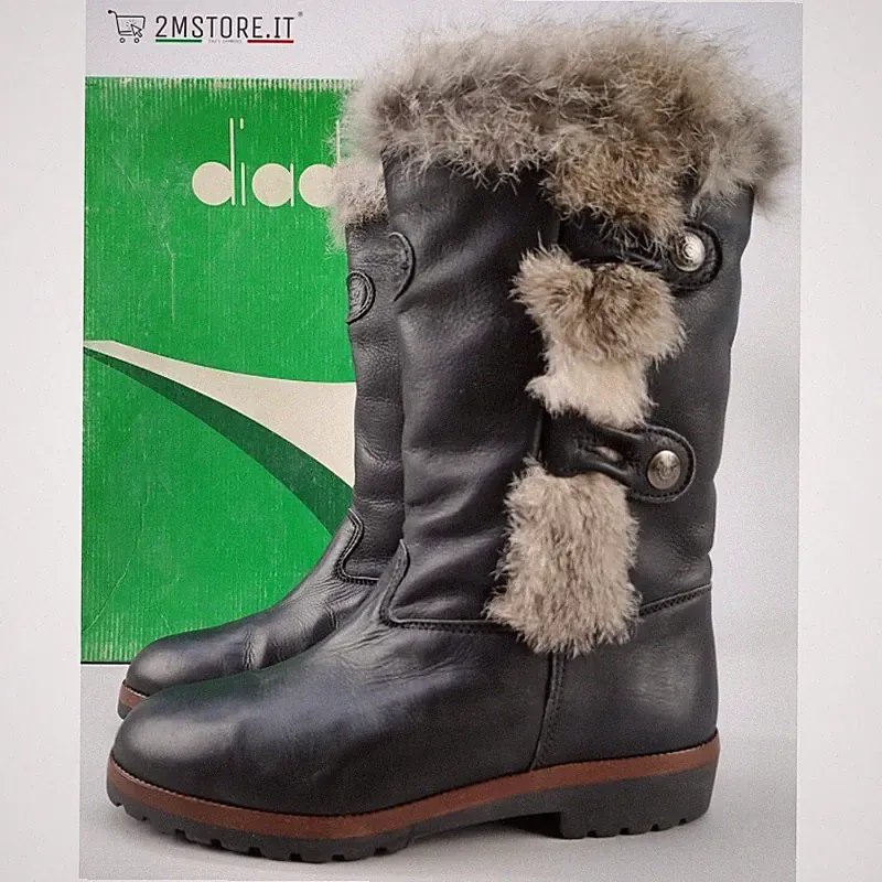 Winterstiefel After Diadora Echtleder MADE IN ITALY Original Vintage