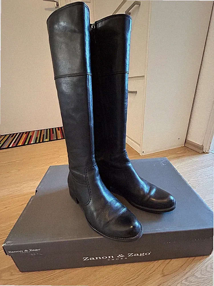 Winterstiefel Damen, Leder, Gr. 37,5, Elegante