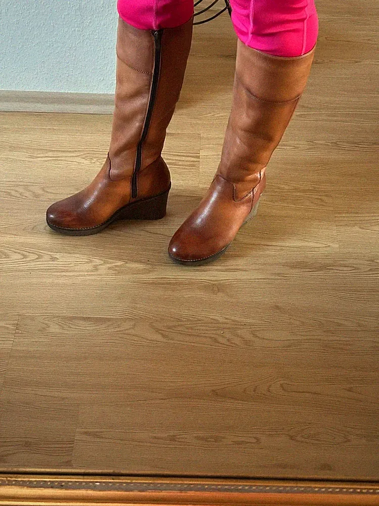 Winterstiefel damen wie Neu, Leder Gr. 37,5 Elegant