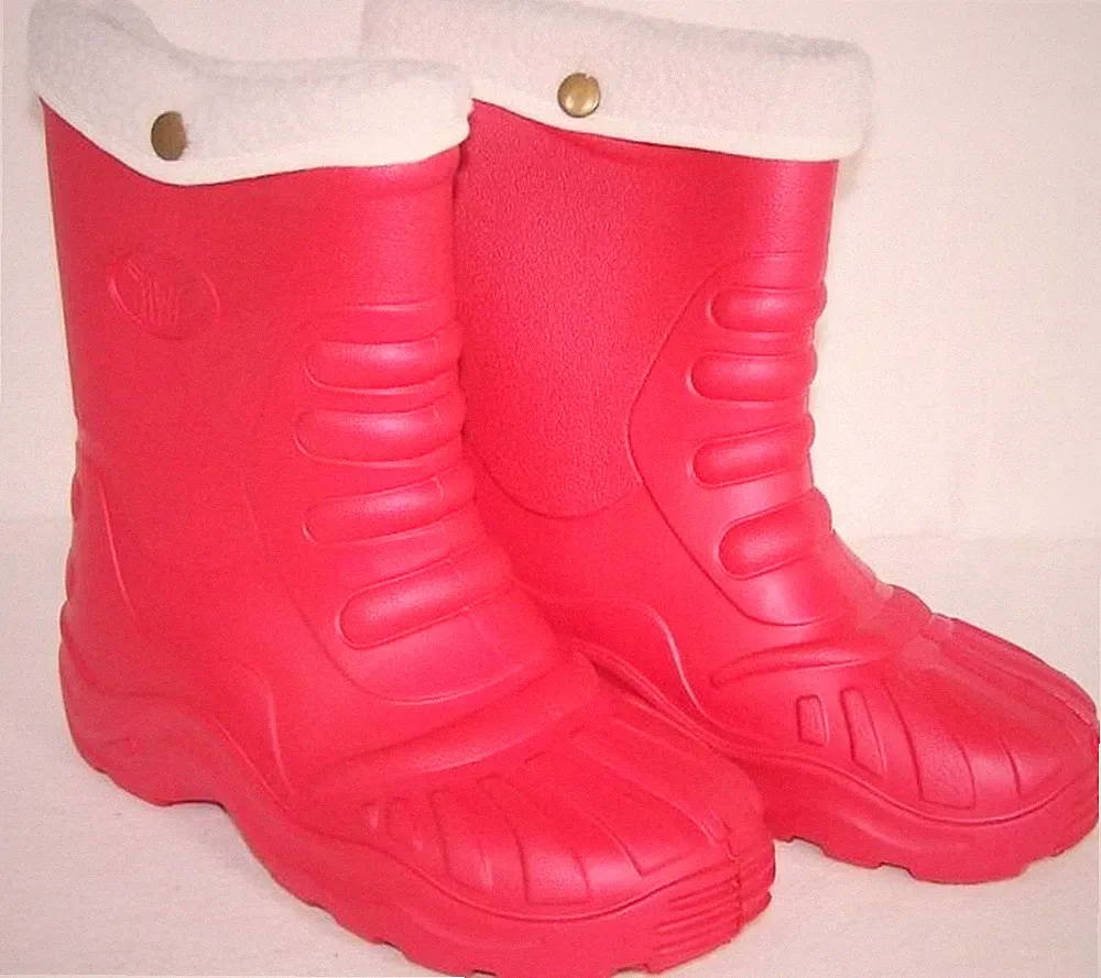 Winterstiefel Gummistiefel gefüttert Kinder Rot 32/33 Schnee Rodeln Stiefel Neu