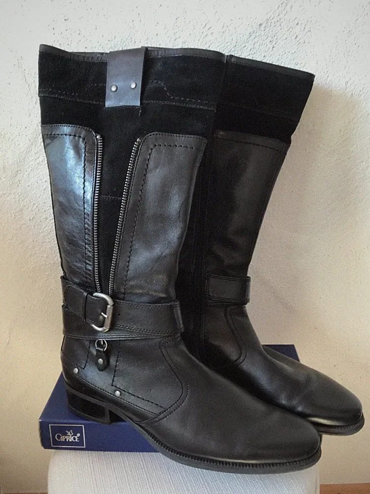 Winterstiefel schwarz, gefüttert von Caprice Gr. 6