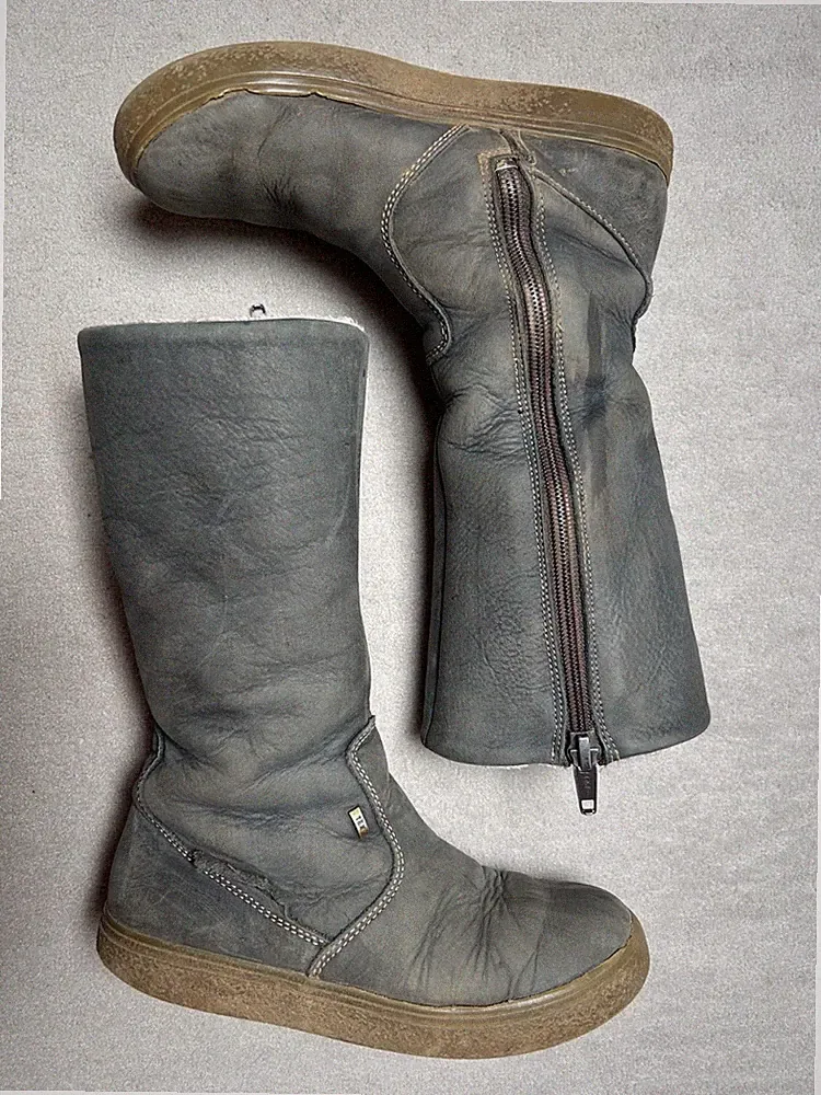 Winterstiefel von Däumling, Gr. 33, blau (ozean), Breite: M, Obermaterial Leder