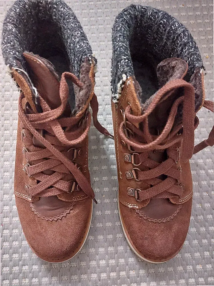 Winterstiefel von Lutha, Gr.37, Dunkelbraun, Gefüttert, wenig getragen