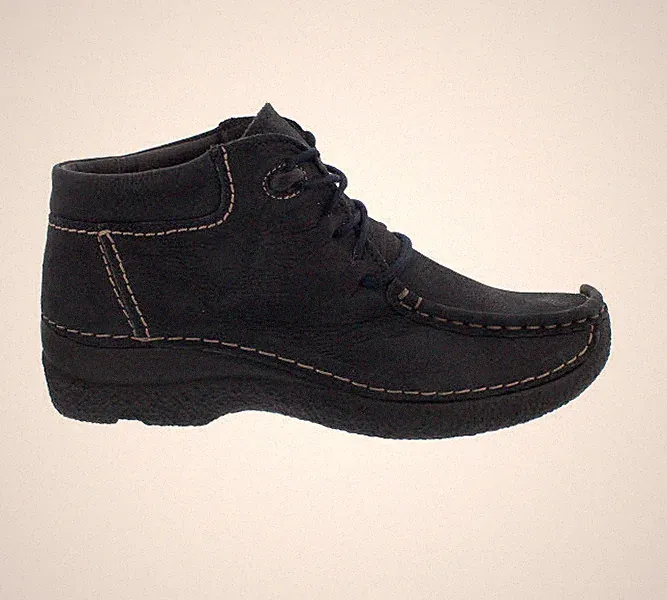 Wolky Seamy Moc Bootie, Antique nubuck, Blue 0625311-800 dunkelblau