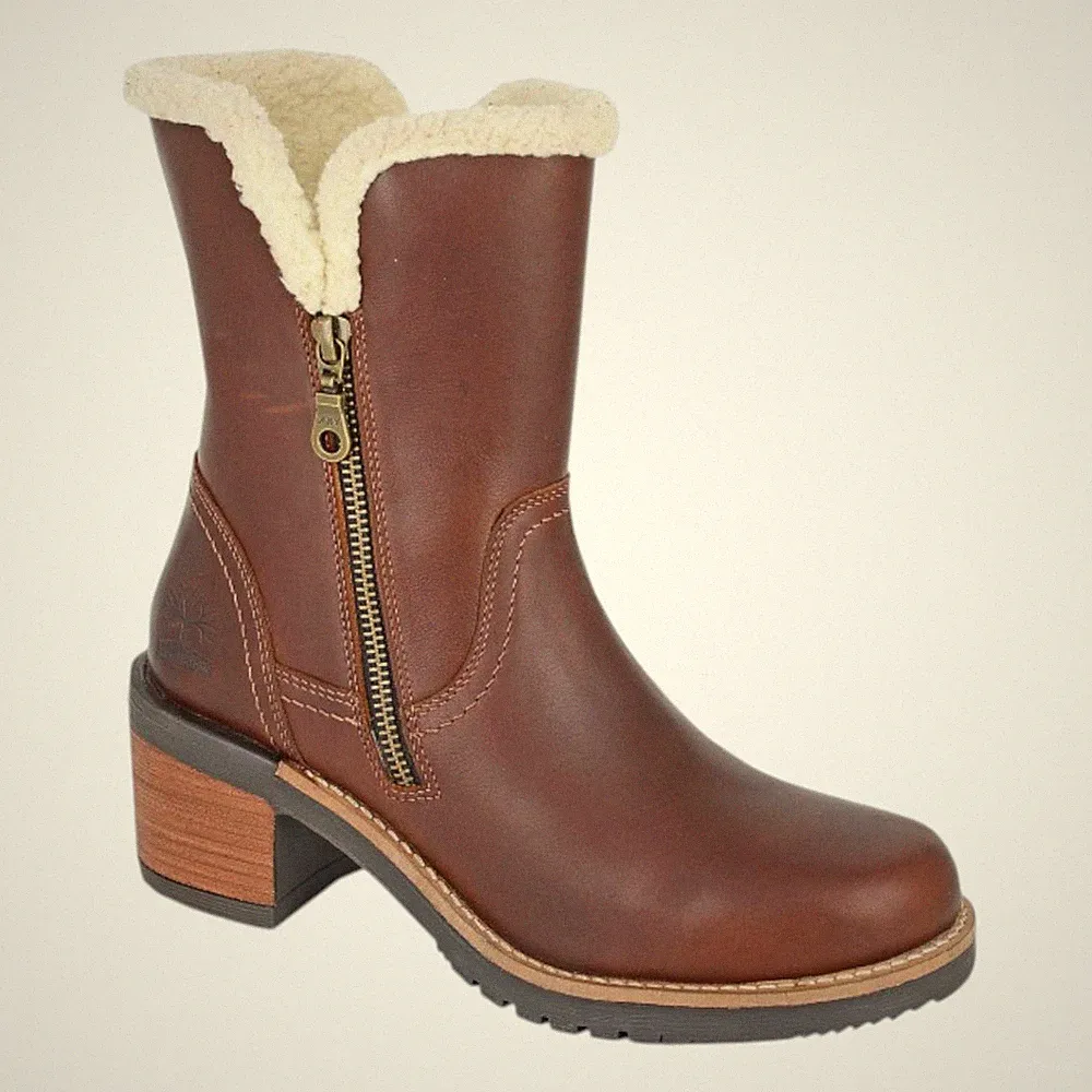Woodland Damen-Stiefelette zum Überziehen Fell gefüttert Winter warm Schnee Damengröße 3-8