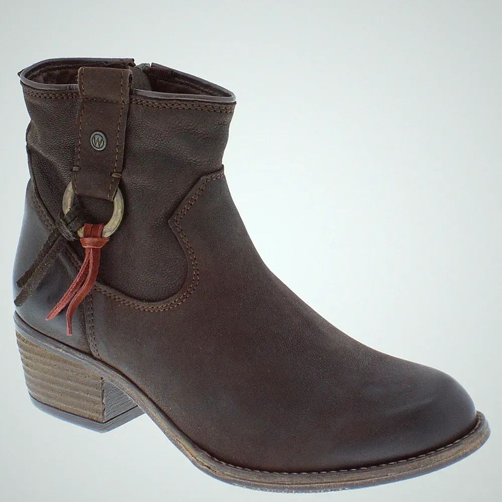 Wrangler Carson Ring Western Chelsea Damen Stiefeletten braun hellbraun taupe