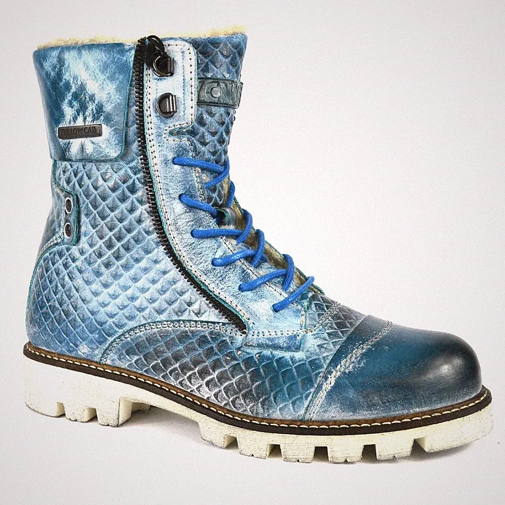 Yellow Cab MILITARY W Y25166 Damen Leder Stiefel Winterboots