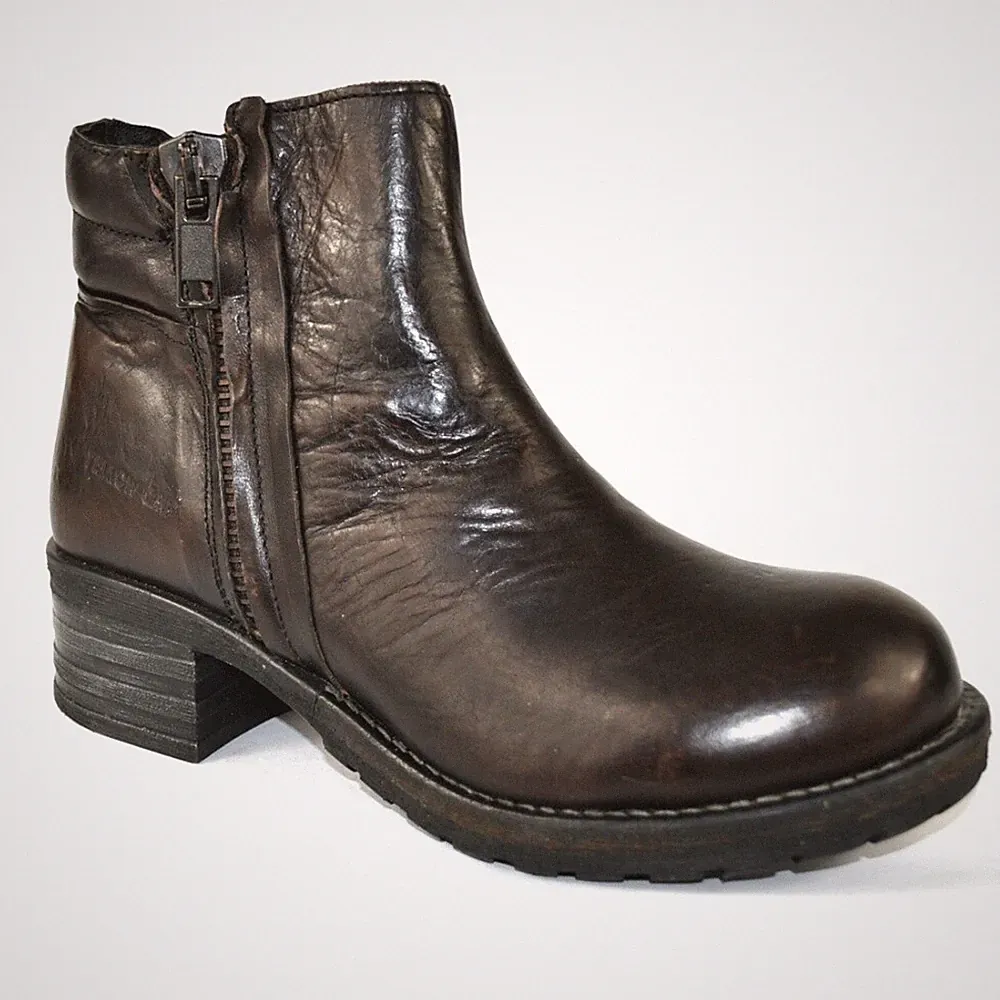 Yellow Cab Stiefeletten Damen Leder Kurzschaft Stiefel