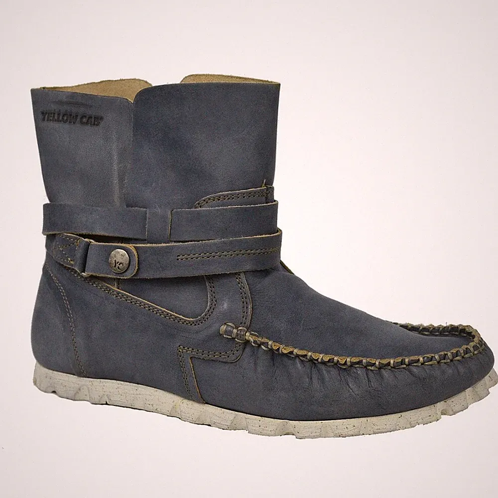 Blau Mokassinstiefel