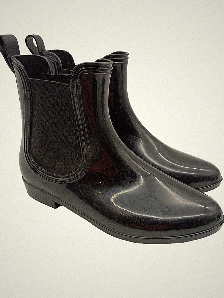 ZABAIONE Gummistiefel Damen Stiefel Gr. DE 37 schwarz Street-Fashion-Look
