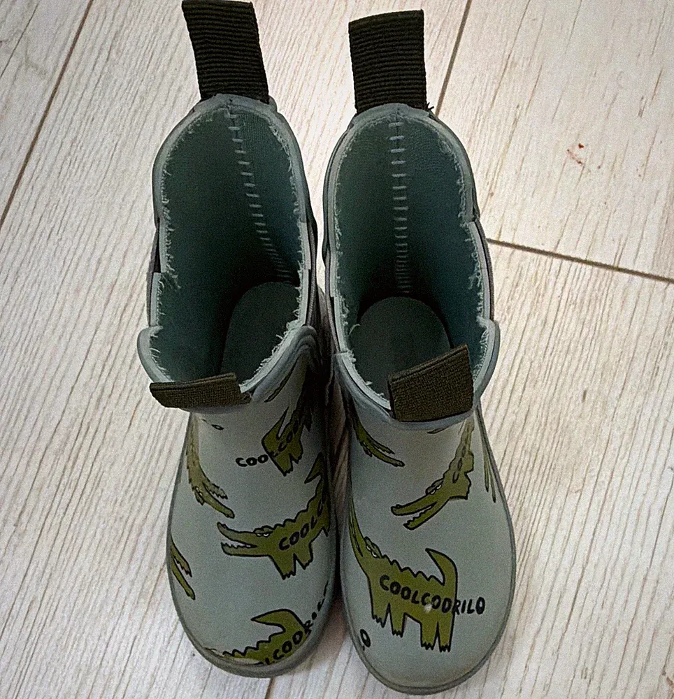 Grau Gummistiefel